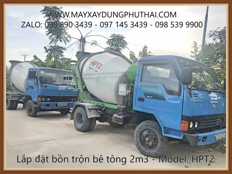 Xe Bồn trộn thủy lực HPT2 giá rẻ