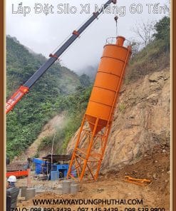 Lắp đặt silo xi măng 60 Tấn