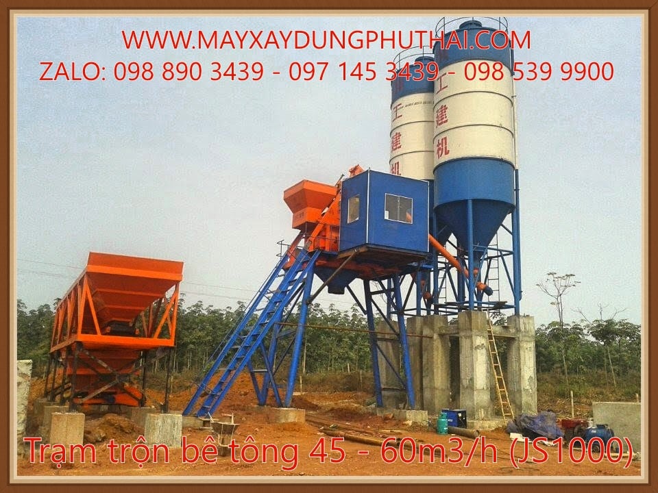 Trạm trộn bê tông 60m3/h