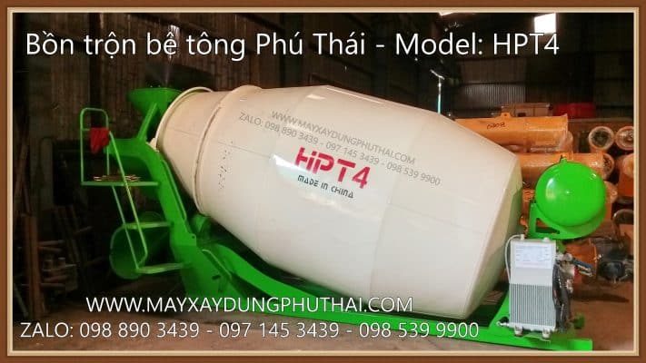 Giá bồn trộn bê tông thủy lực 4m3 (HPT4)