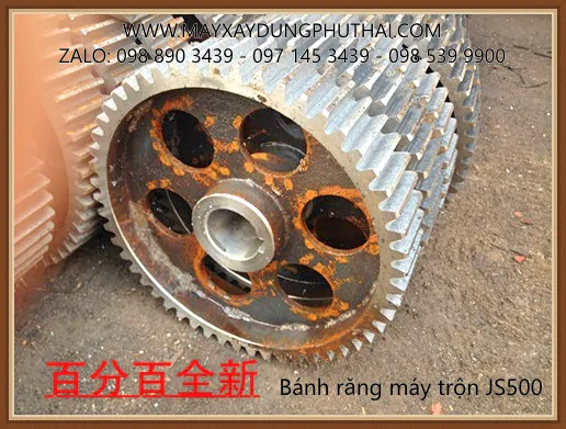 Bánh răng to cối trộn JS500