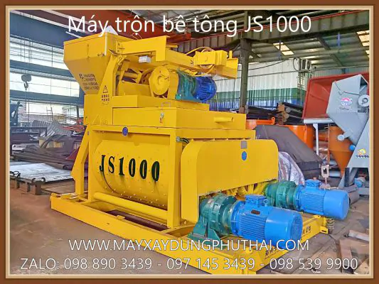 Cối trộn bê tông cưỡng bức JS1000