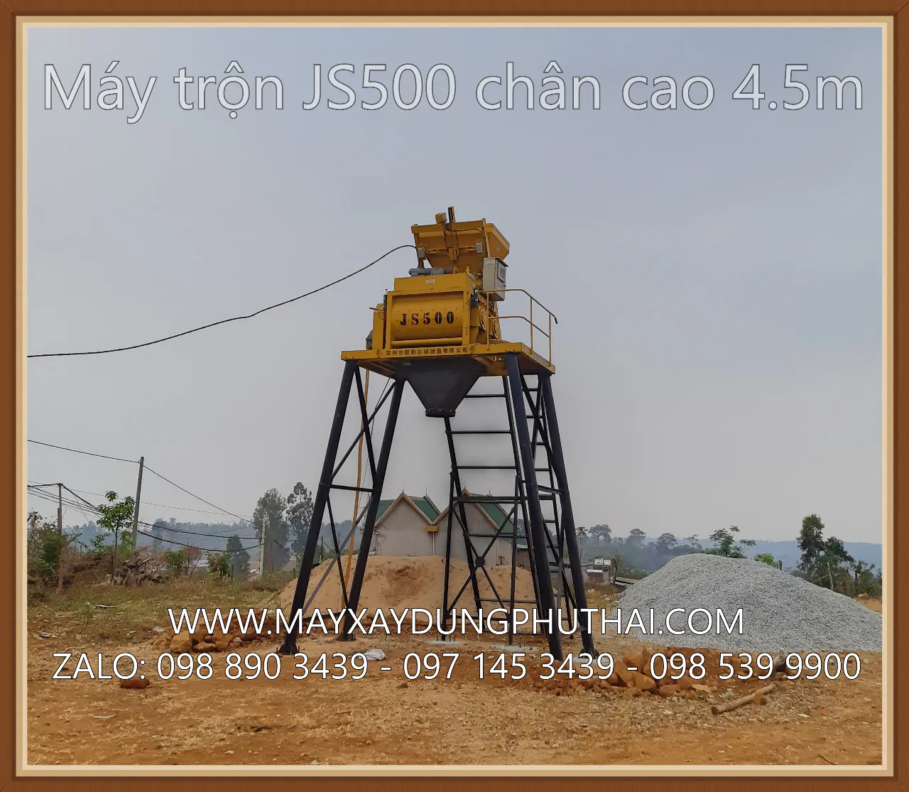 Giá Máy trộn bê tông JS500 đời mới