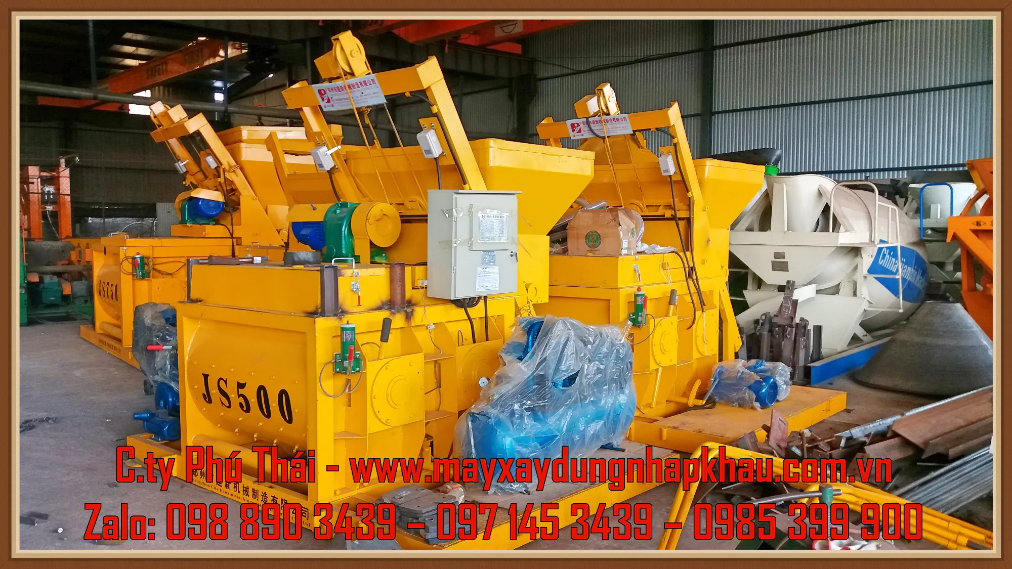 Máy trộn bê tông JS500