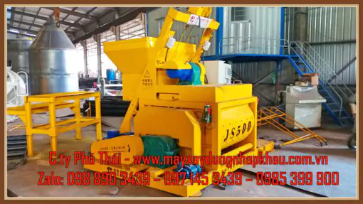 Cối trộn cưỡng bức JS500