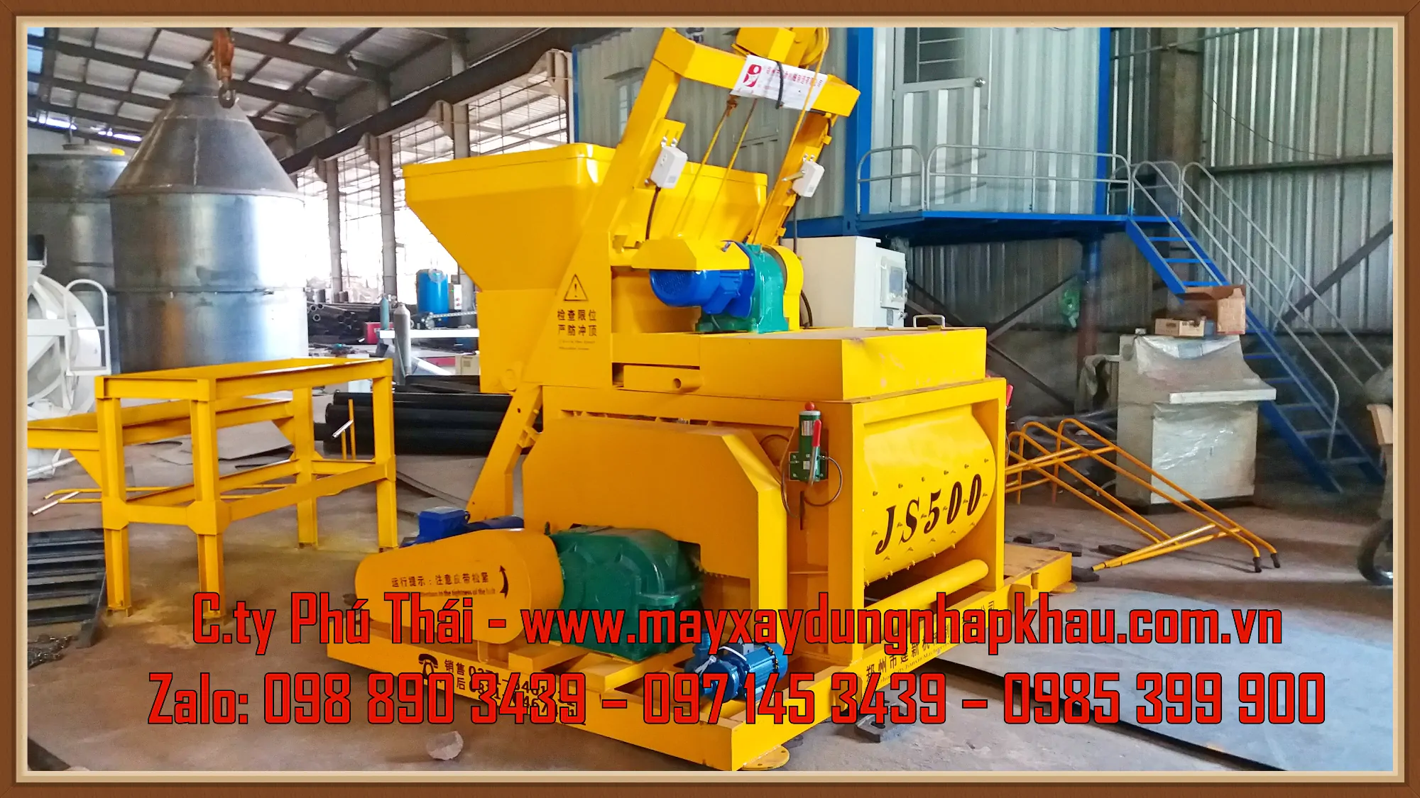 Cối trộn cưỡng bức JS500 Cối trộn cưỡng bức JS500