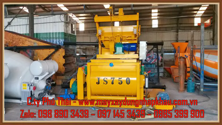 Máy trộn bê tông đời mới JS750