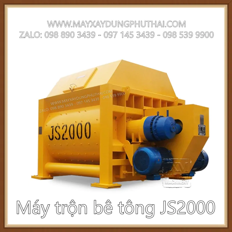 Máy trộn bê tông JS2000 Cối trộn bê tông JS2000