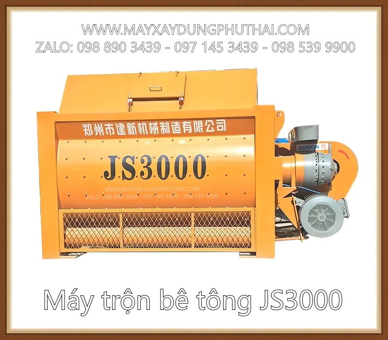 Máy trộn bê tông JS3000 May tron be tong js3000