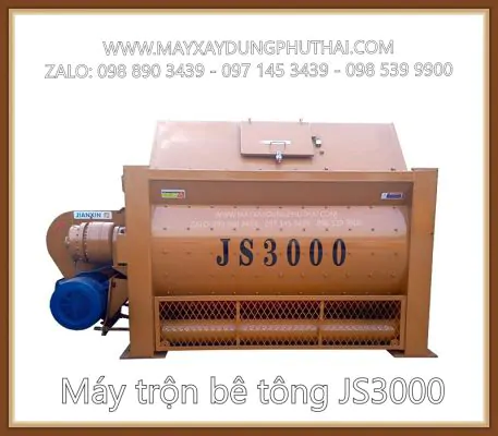 Hình ảnh máy trộn bê tông JS3000 chính hãng