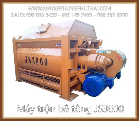 Máy trộn bê tông JS3000 giá ưu đãi hấp dẫn