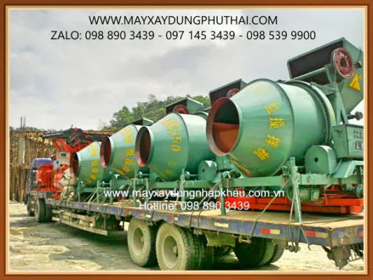 Nhập khẩu máy trộn bê tông chính hãng
