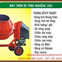 Máy trộn lật nghiêng 350L