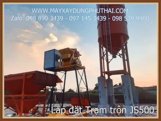 Bán Trạm trộn bê tông mini