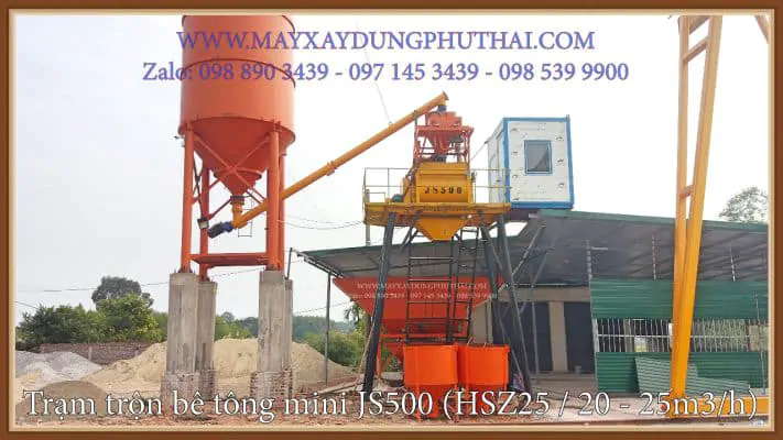 Trạm trộn bê tông JS500
