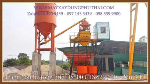 Trạm trộn bê tông JS500 giá rẻ