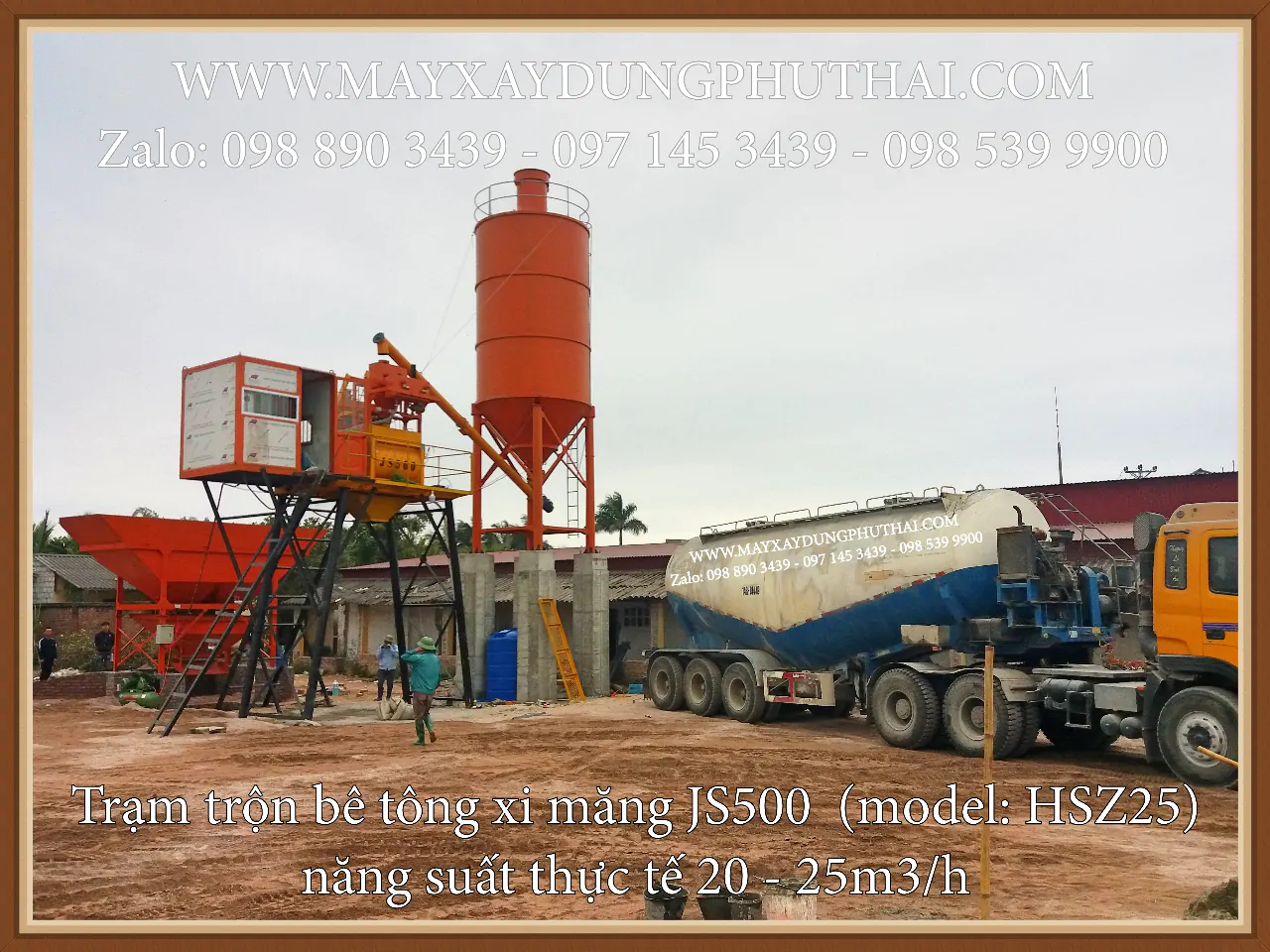 Trạm trộn JS500 - 25