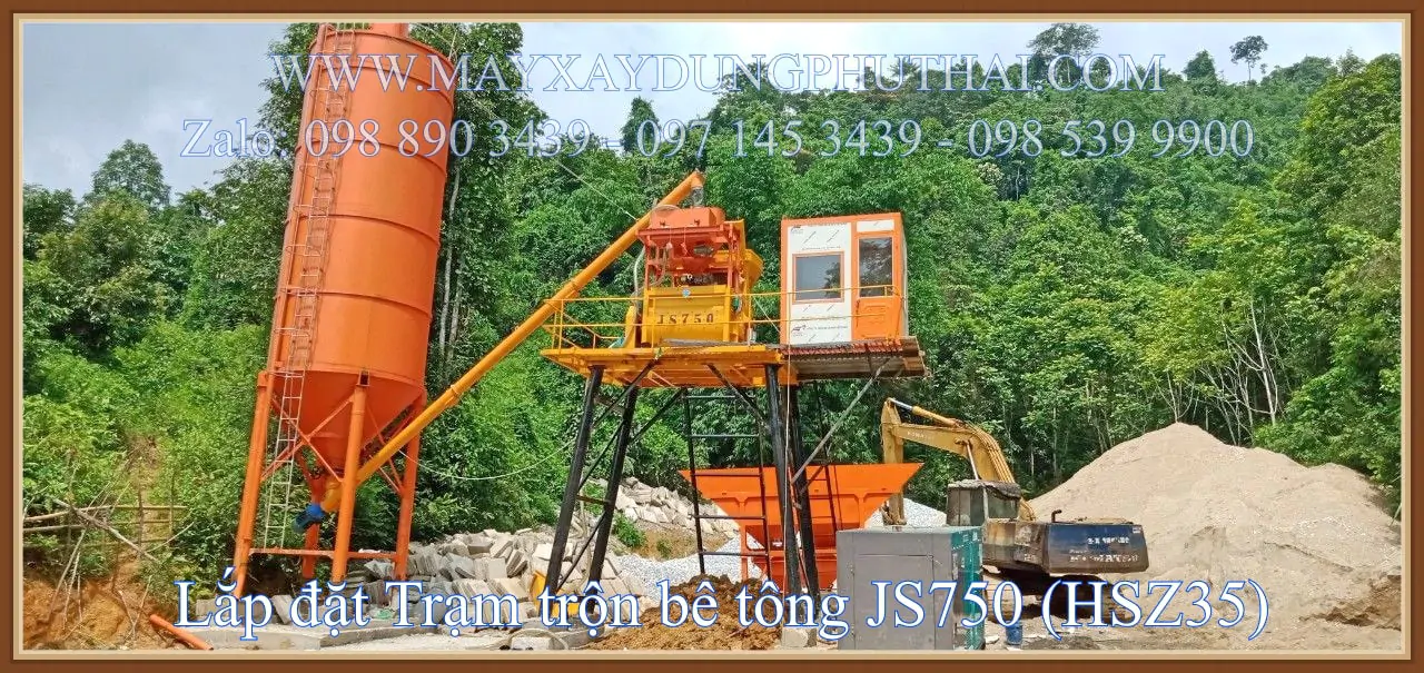 Trạm Trộn Bê Tông JS750