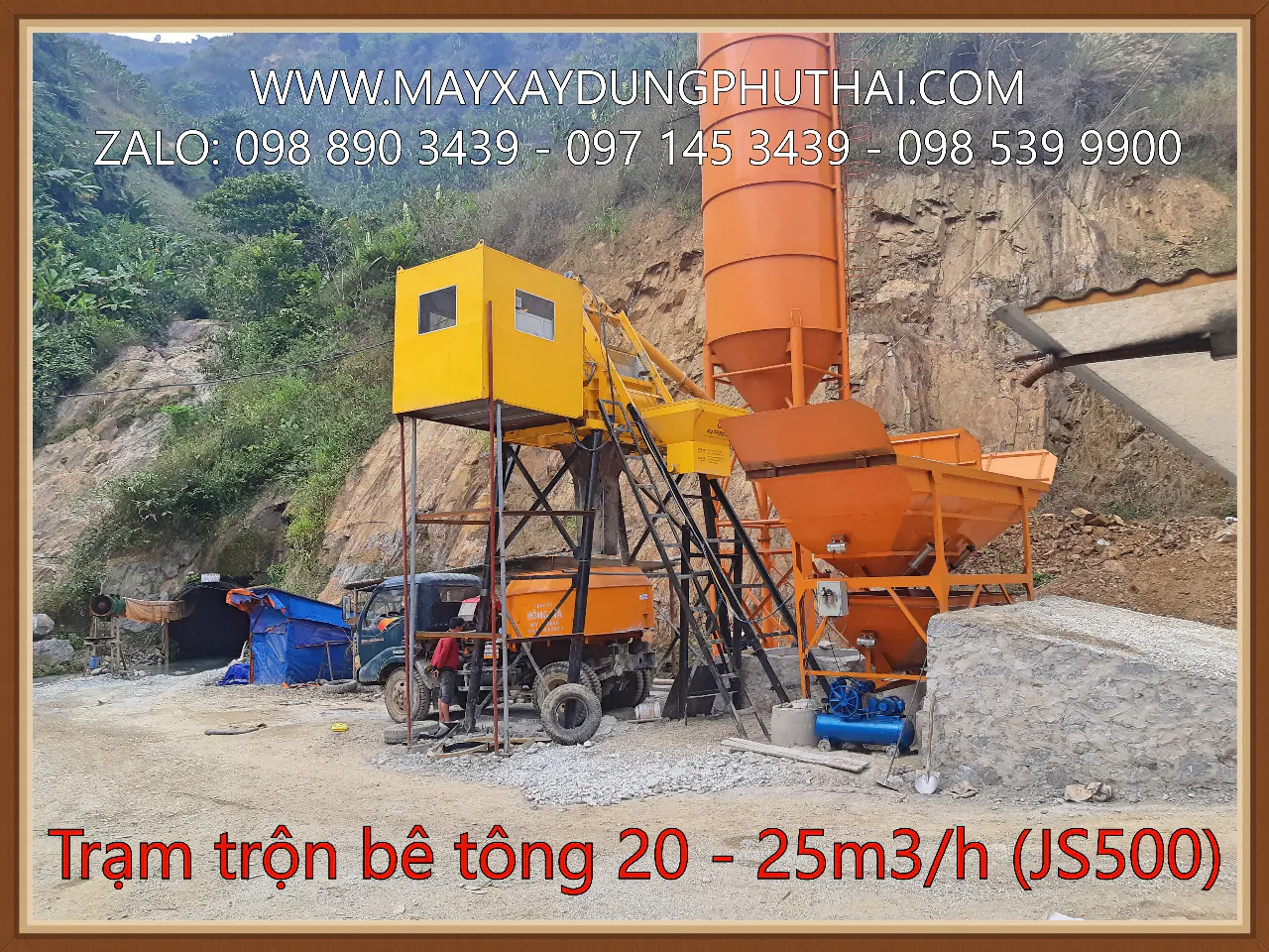 Trạm trộn bê tông JS500