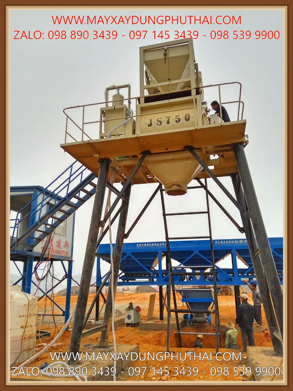 Trạm trộn bê tông HSZ35