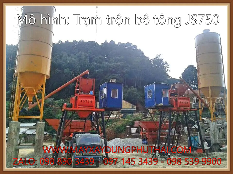 Trạm trộn bê tông JS750