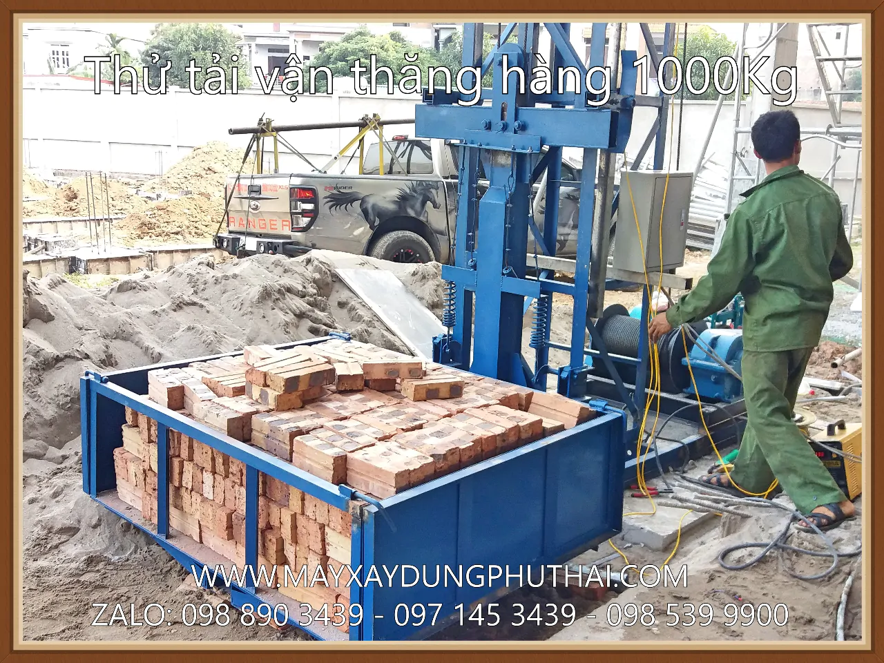 Vận thăng nâng hàng 1000Kg - 15m
