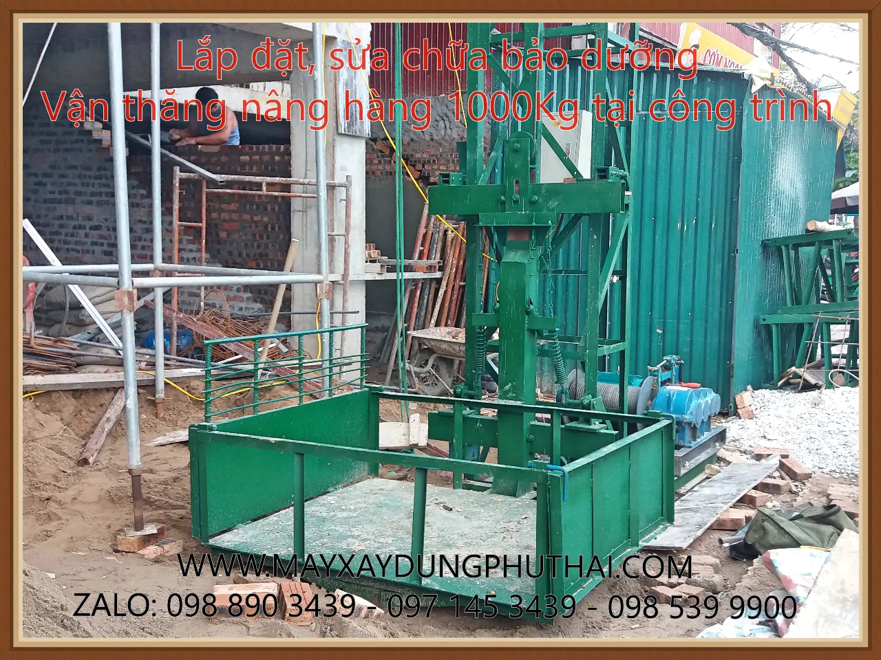 Vận thăng nâng hàng 1 tấn - 24m Vận thăng nâng hàng 1 tấn - 24m