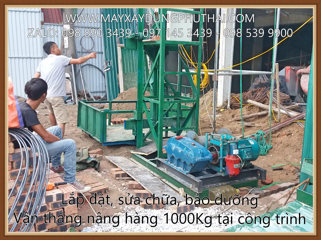 Vận thăng hàng 1000Kg