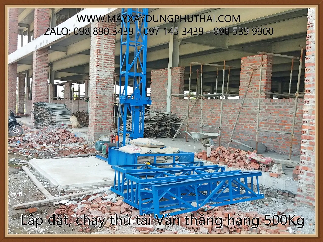 Vận thăng 500Kg - 14m