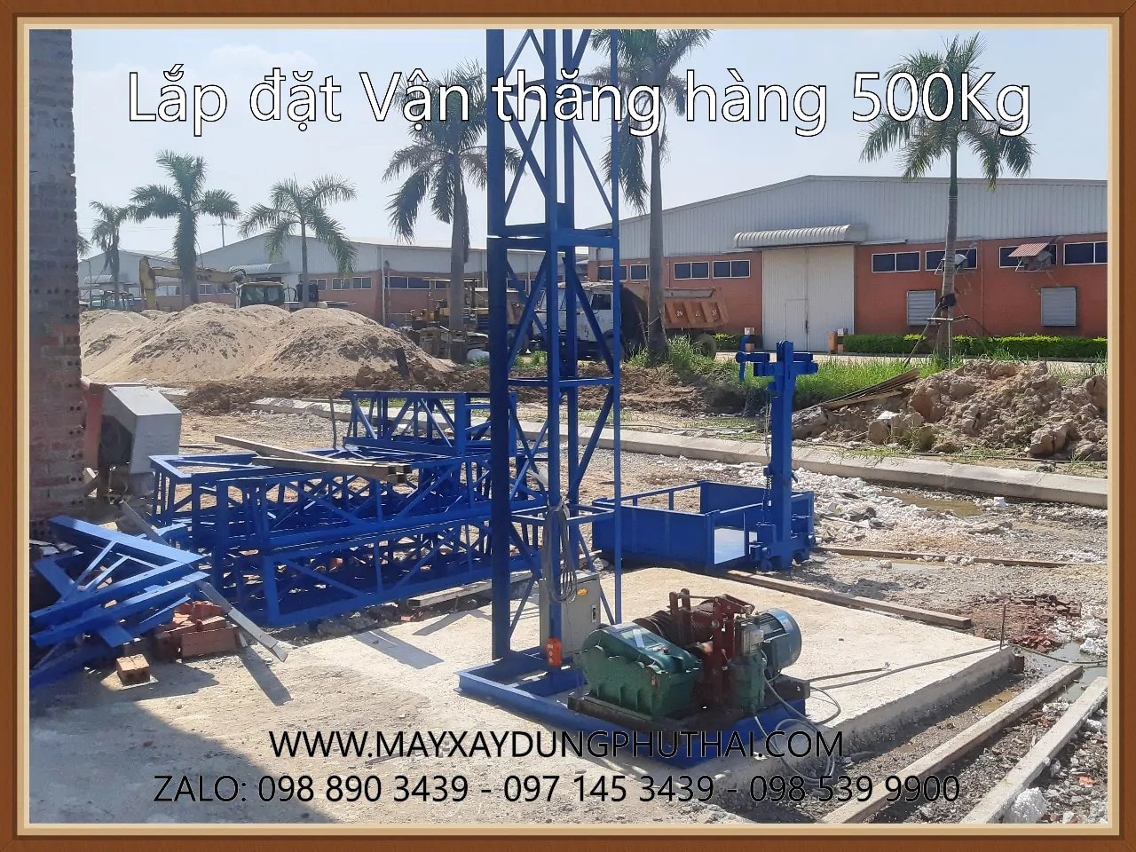 Vận thăng 500Kg - 14m