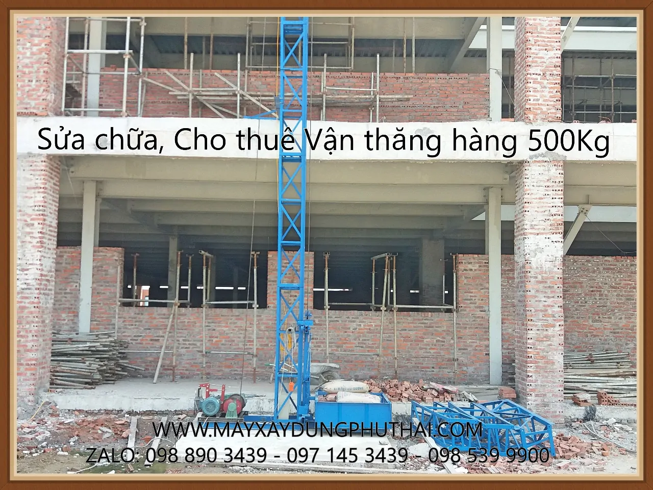 Vận thăng 500Kg - 14m