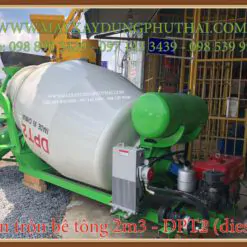 Bồn trộn bê tông diesel 2m3