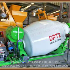 Bồn trộn bê tông Diesel 2m3