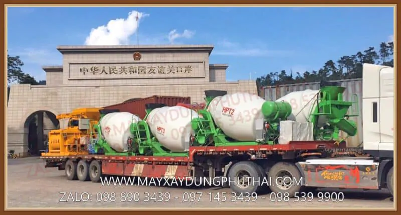 Nhập khẩu xe bồn trộn bê tông