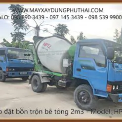 Xe Bồn trộn bê tông HPT2 giá rẻ