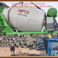 Lắp đặt bồn trộn bê tông 2m3