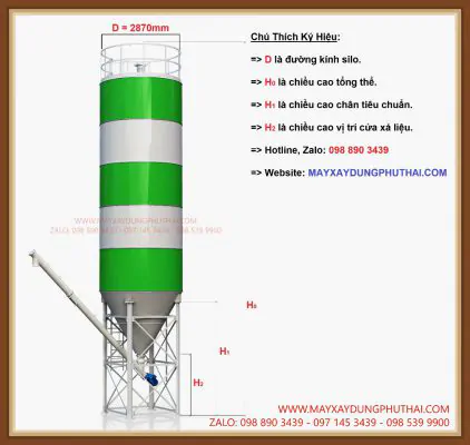 Cấu tạo Silo chứa xi
