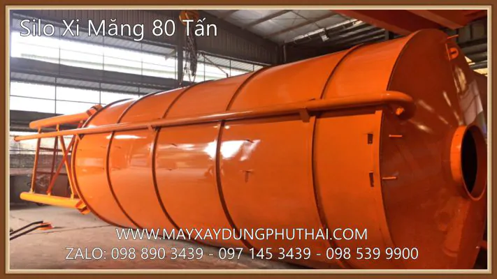 Sản xuất Silo chứa xi măng 80 tấn