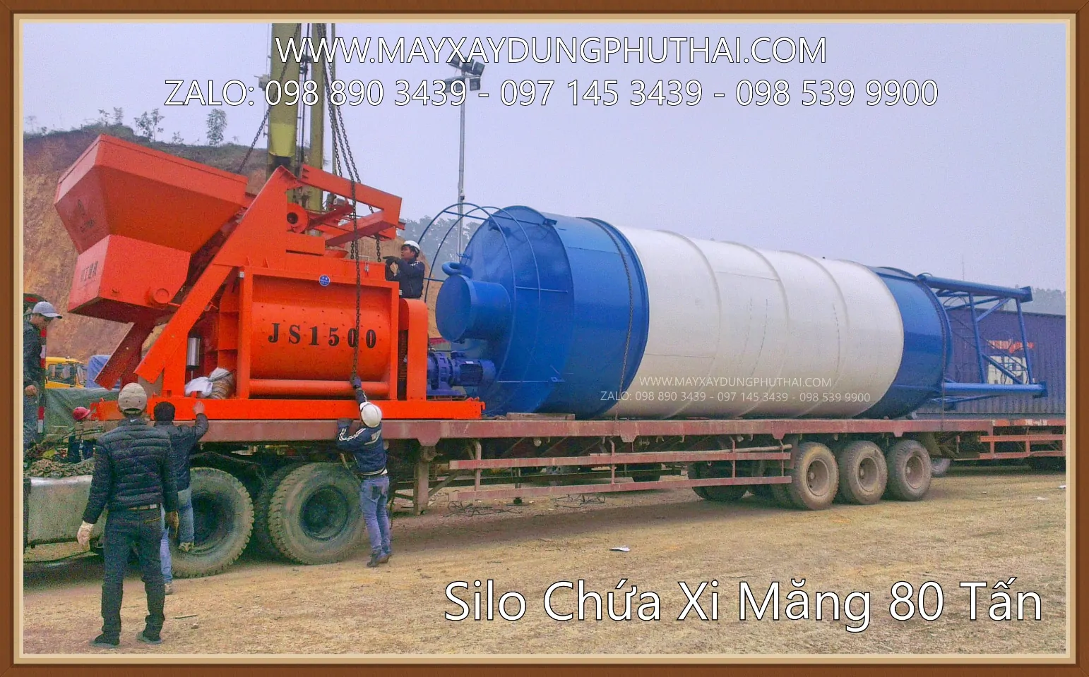 Silo chứa xi măng 80 tấn Silo chứa xi măng 80 tấn
