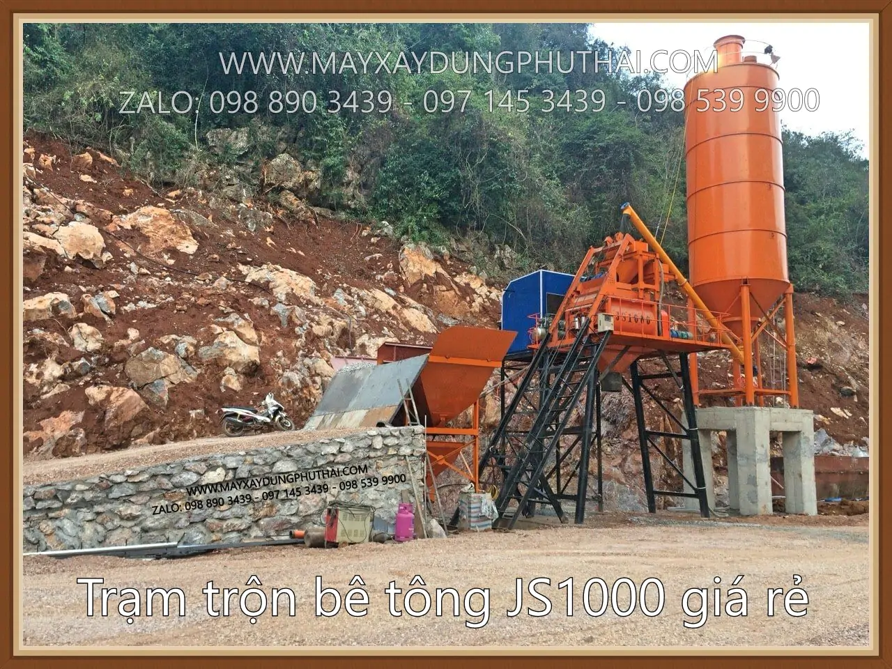 Trạm trộn bê tông 45m3/h giá rẻ