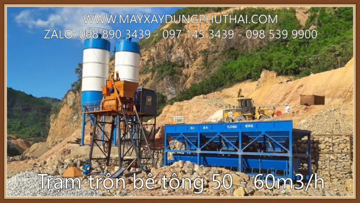 Trạm trộn bê tông 50 - 60m3/h