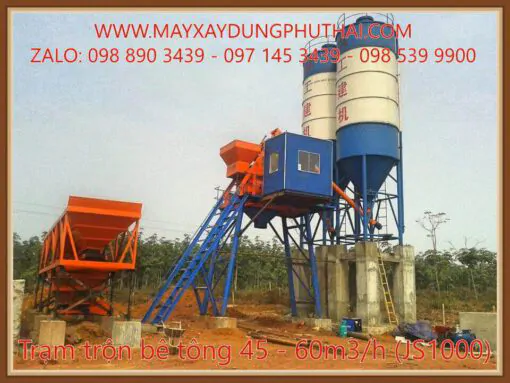 Trạm trộn bê tông JS1000 giá rẻ