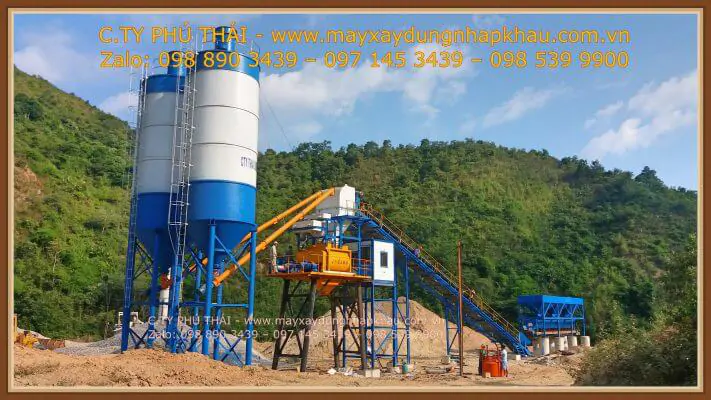 Trạm trộn bê tông tươi 60m3/h giá rẻ