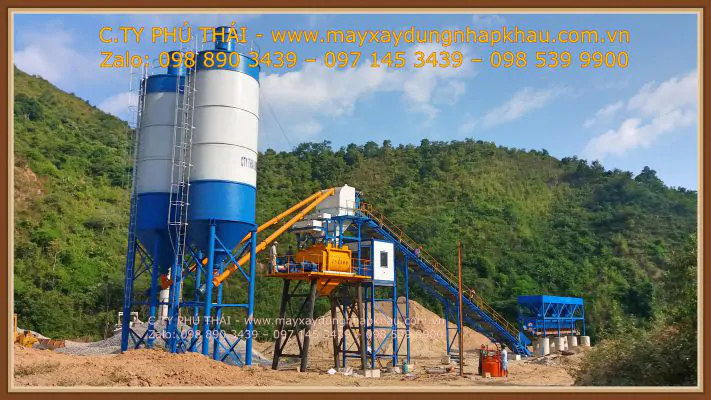 Lắp đặt trạm trộn bê tông xi măng