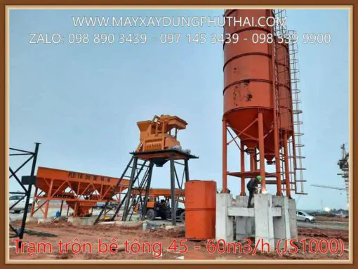 Trạm trộn bê tông 45m3/h