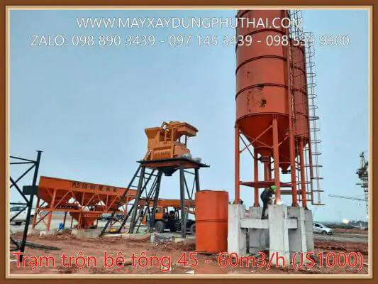 Trạm trộn xi măng 45m3/h