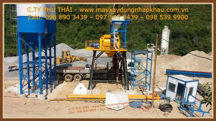 Lắp đặt trạm trộn bê tông