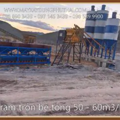 Lắp đặt trạm trộn xi măng 45m3/h