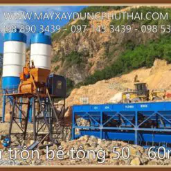 Lắp đặt trạm trộn xi măng 45m3/h