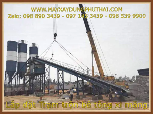 Trạm trộn bê tông 75m3/h model HZS90